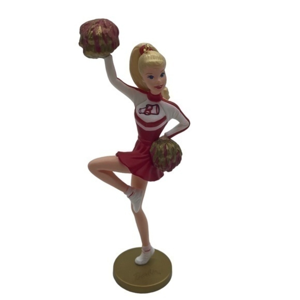 Vintage Keepsake Hallmark Barbie Cheer For Fun Christmas Ornament in Box - Picture 2 of 3
